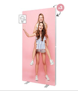 1m Wide Fabric LED Lightbox Display Walls