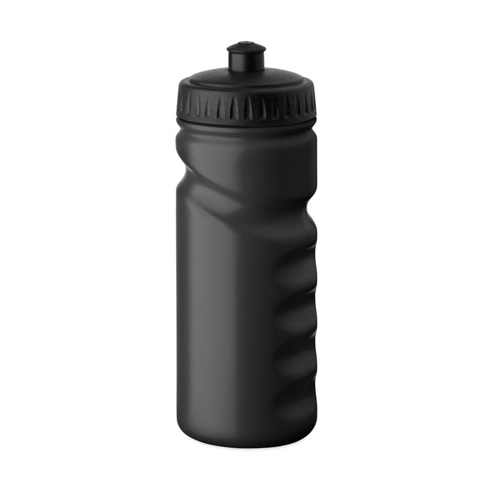 Black custom printed sports bottle for clubs Ireland