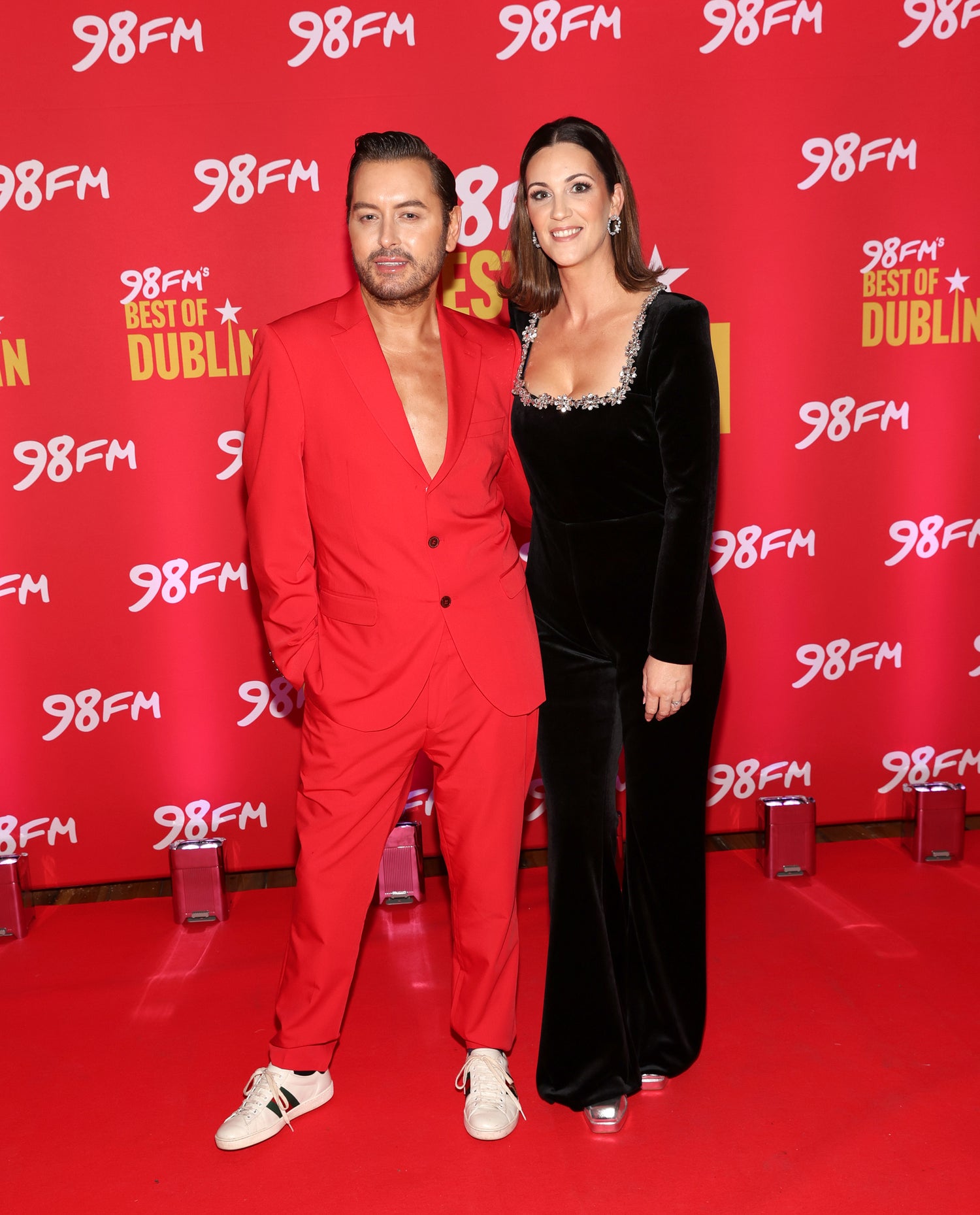 Branded display stand attracting visitors at event 