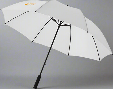 Branded golf umbrellas with company logo – custom printed in Ireland
