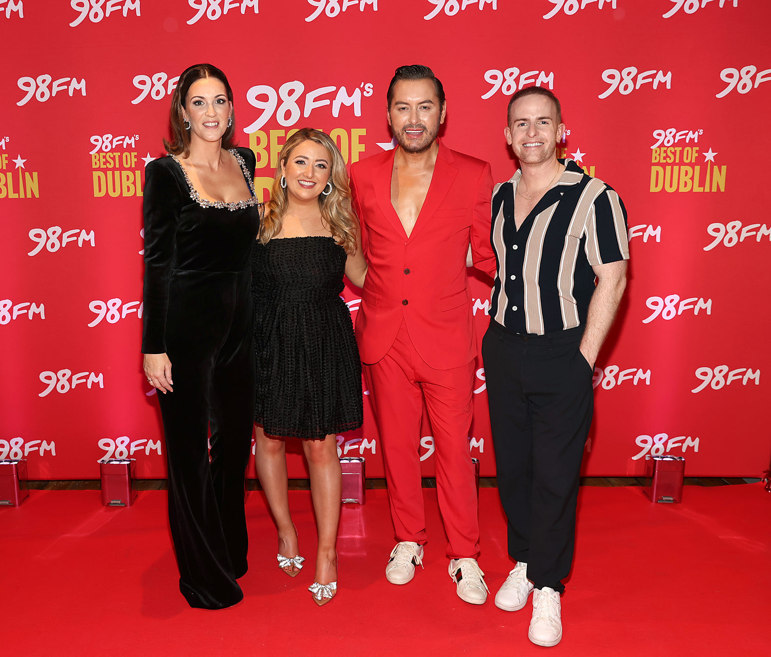 Event display stand setup at corporate exhibition booth