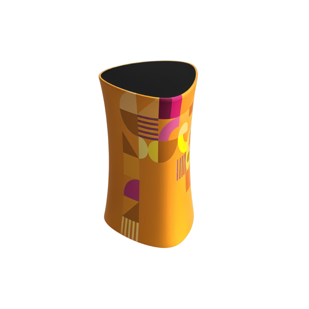 Fabric display counter with internal storage shelving