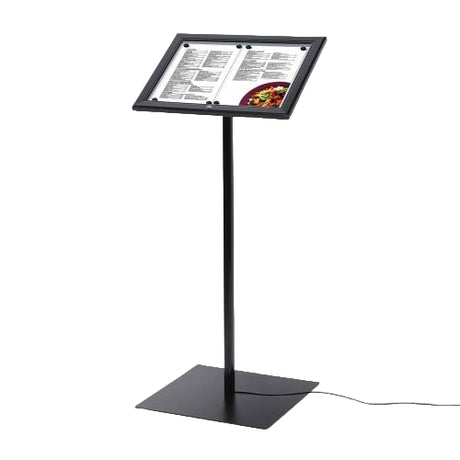 LED Lockable A3 Menu Stand