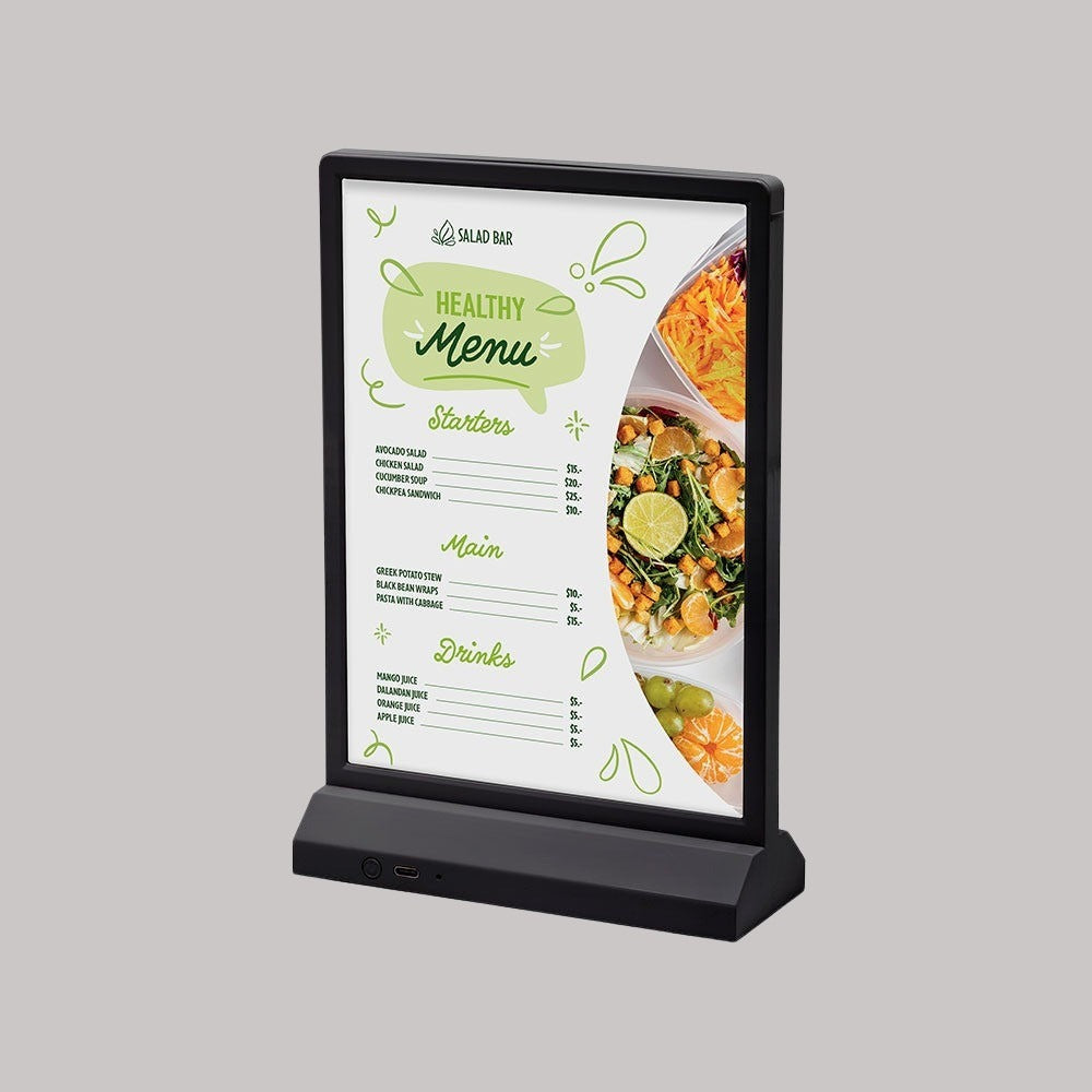 LED Menu Stand