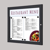 LED Outdoor Menu Case Black Landscape