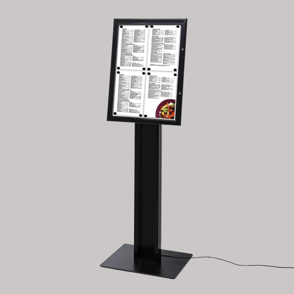 LED Portrait Menu Stand