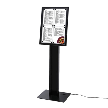 LED Portrait Menu Stand