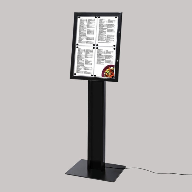LED Portrait Menu Stand