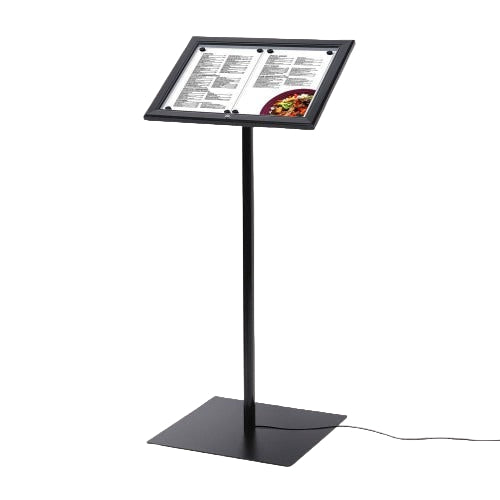 Lockable A3 Menu Stand