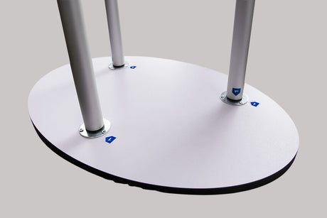 Oval Branded Fabric Counter Table