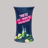 Oval Branded Fabric Counter Table