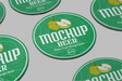 Personalised beermats 107mm round printed both sides on compostable pulp board