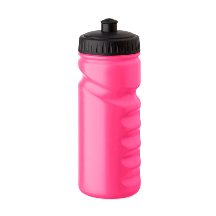Pink sports drinking bottle with ergonomic grip Ireland