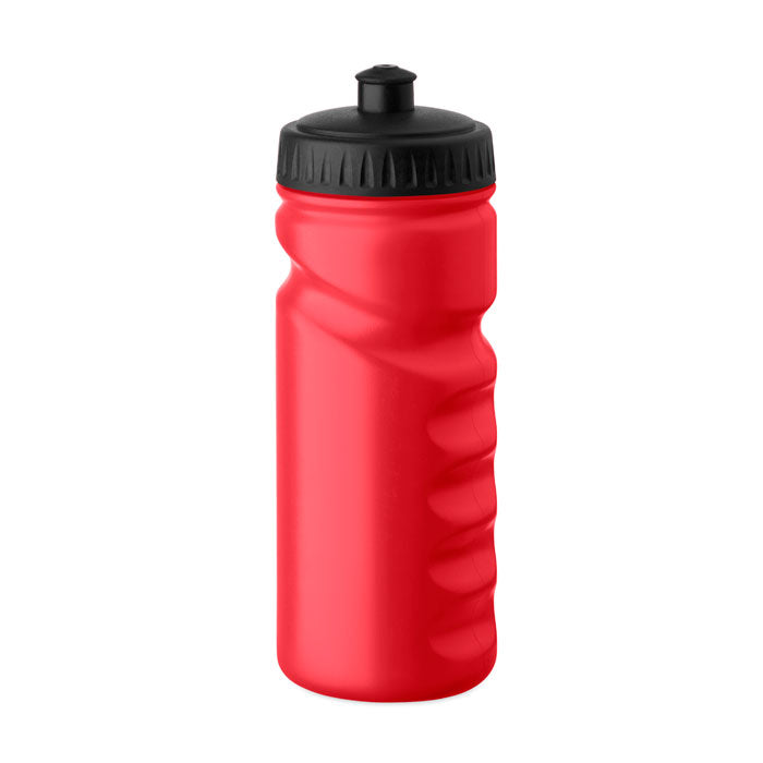 Red 500ml sports drinking bottle with logo print Ireland