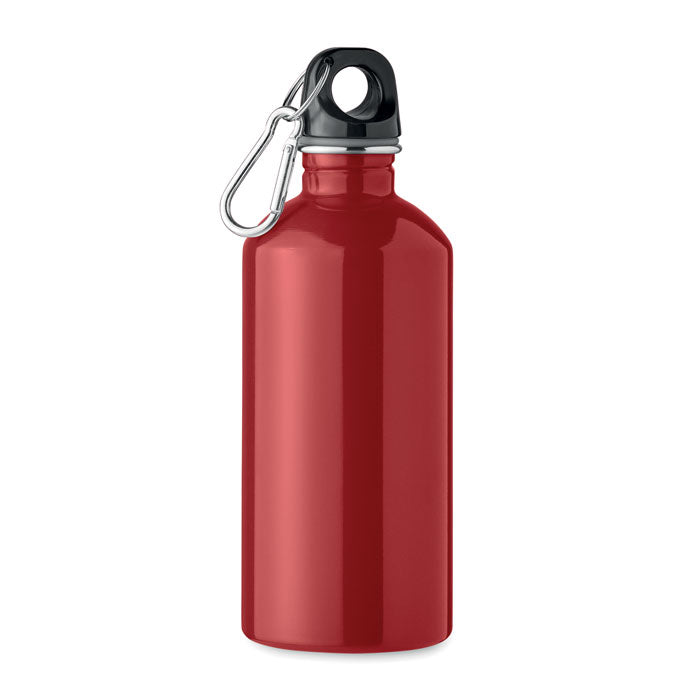 Red branded recycled steel water bottle 500ml Ireland