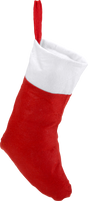 Red personalised stocking with festive branding
