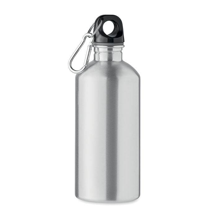 Silver recycled stainless steel promotional bottle 500ml