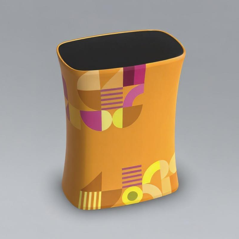 Square fabric counter for exhibitions and events