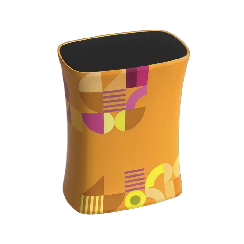 Square fabric counter for exhibitions and events