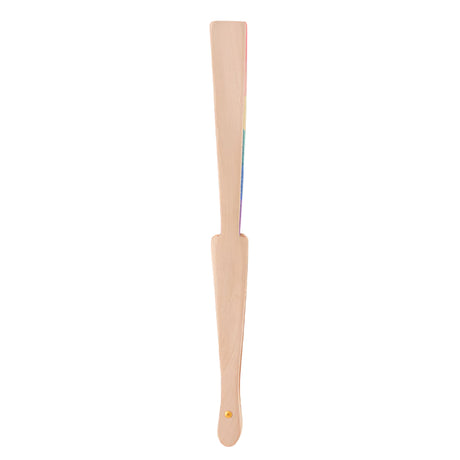 Wooden tongue depressor on a gray background
