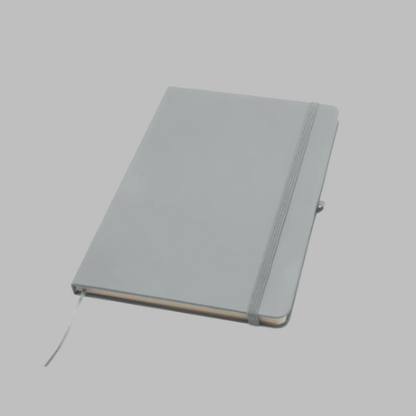 branded a5 hardback notebook grey