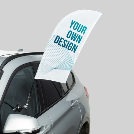 car promotional flags
