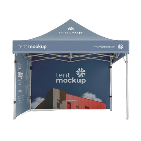 gazebo branding near me example with custom logo and full canopy print