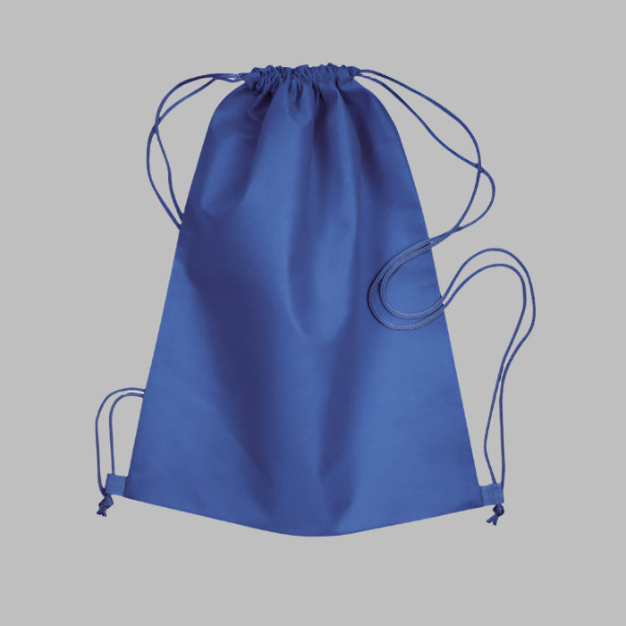 plain drawstring bags navy